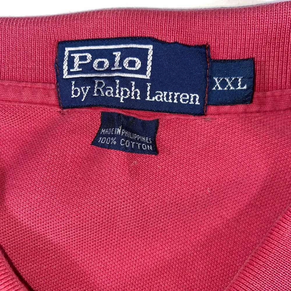 Polo Ralph Lauren Mens XXL Red Cotton Pique‎ Short Sleeve Pony Logo Polo Shirt